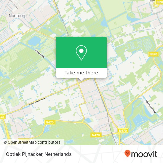 Optiek Pijnacker, Oostlaan 2 kaart