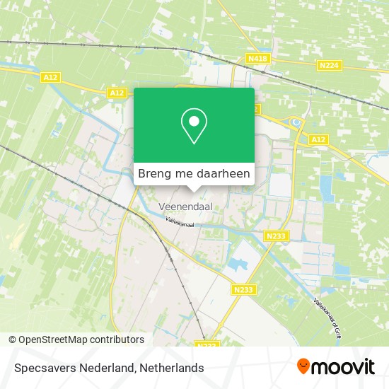 Specsavers Nederland kaart