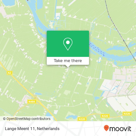 Lange Meent 11, 4121 KM Everdingen kaart