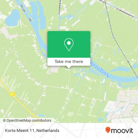 Korte Meent 11, 4121 KL Everdingen kaart
