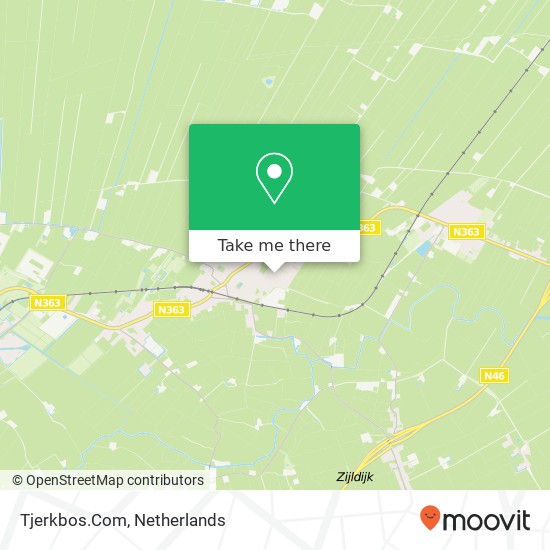 Tjerkbos.Com, Kwekersweg 29 kaart