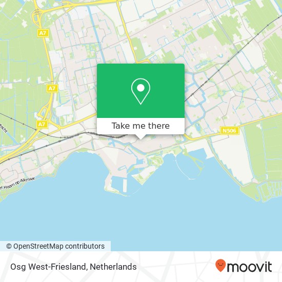 Osg West-Friesland kaart
