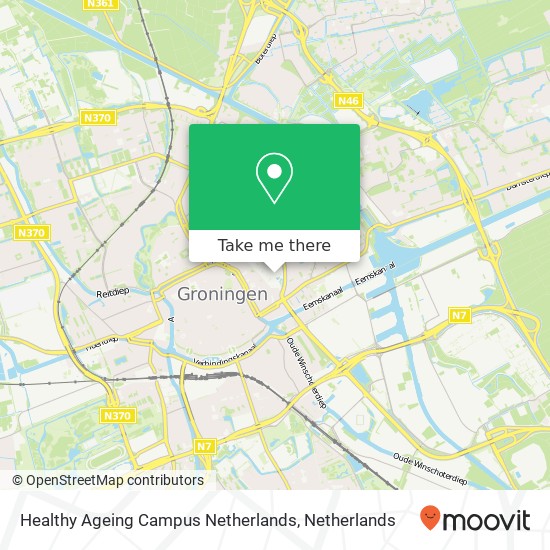 Healthy Ageing Campus Netherlands, Hanzeplein 1 kaart