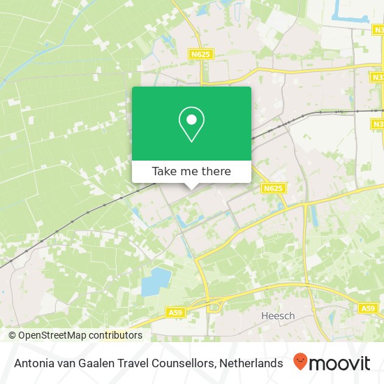 Antonia van Gaalen Travel Counsellors kaart