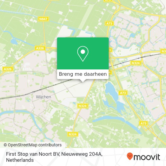 First Stop van Noort BV, Nieuweweg 204A kaart