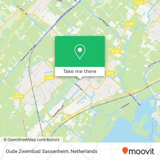 Oude Zwembad Sassenheim, Maximalaan kaart