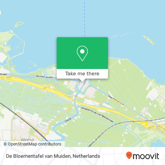 De Bloementafel van Muiden, Amsterdamsestraat 2 kaart