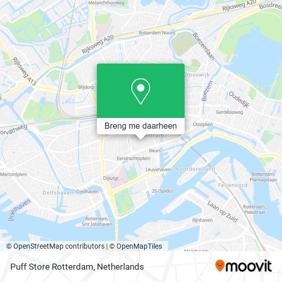 Puff Store Rotterdam kaart