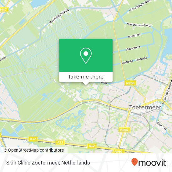 Skin Clinic Zoetermeer, Buytenparklaan 30 kaart