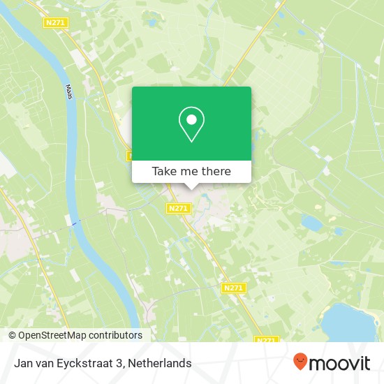 Jan van Eyckstraat 3, 5854 EG Nieuw-Bergen kaart