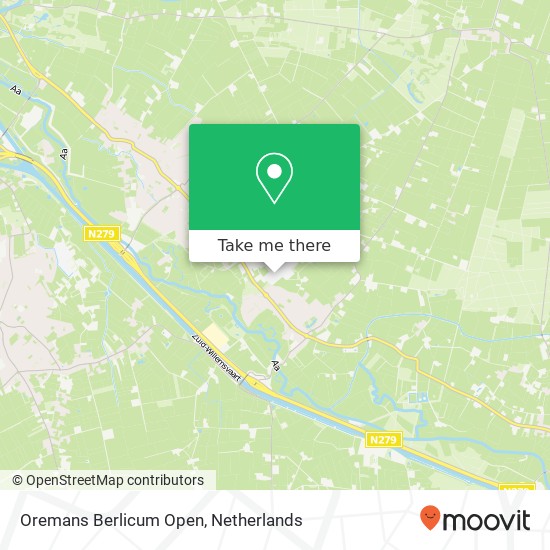 Oremans Berlicum Open, Groenstraat kaart