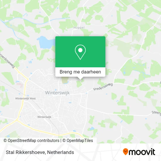 Stal Rikkershoeve kaart