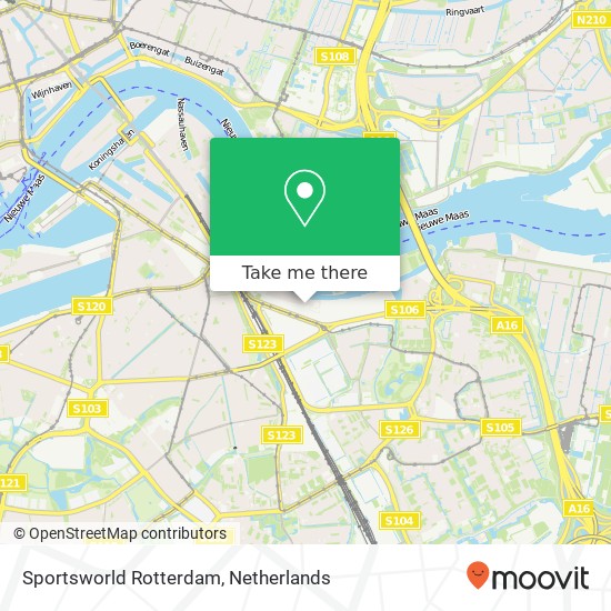 Sportsworld Rotterdam, Cor Kieboomplein 100 kaart