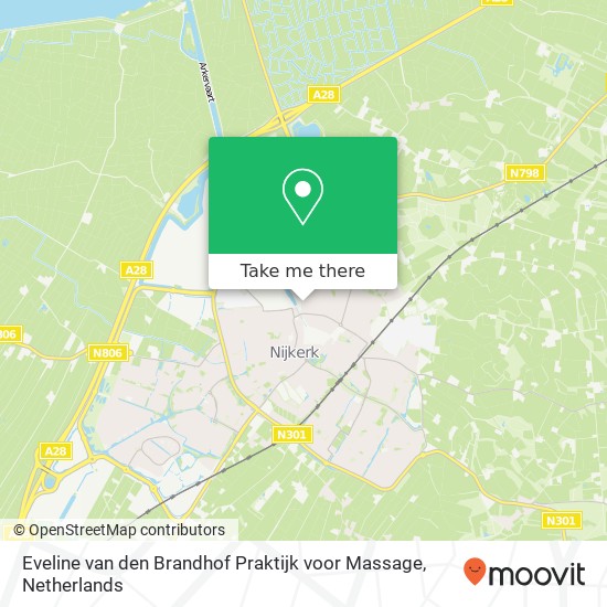 Eveline van den Brandhof Praktijk voor Massage, Schimmelpenninckstraat 2A kaart