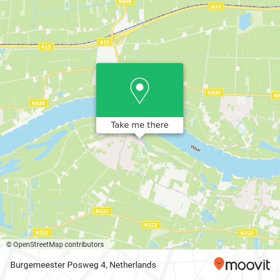 Burgemeester Posweg 4, 5306 GD Brakel kaart