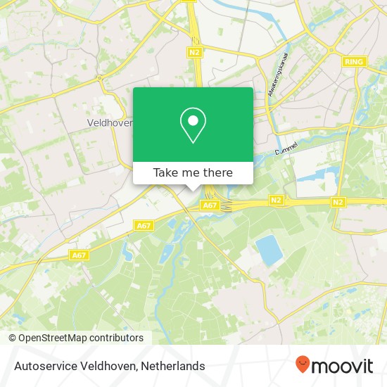 Autoservice Veldhoven kaart