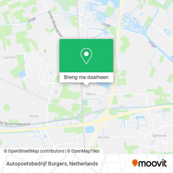 Autopoetsbedrijf Burgers kaart