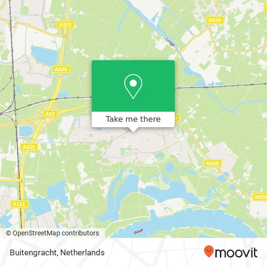 Buitengracht, Lingewaard kaart