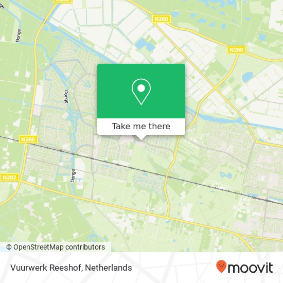 Vuurwerk Reeshof, 5043 Tilburg kaart