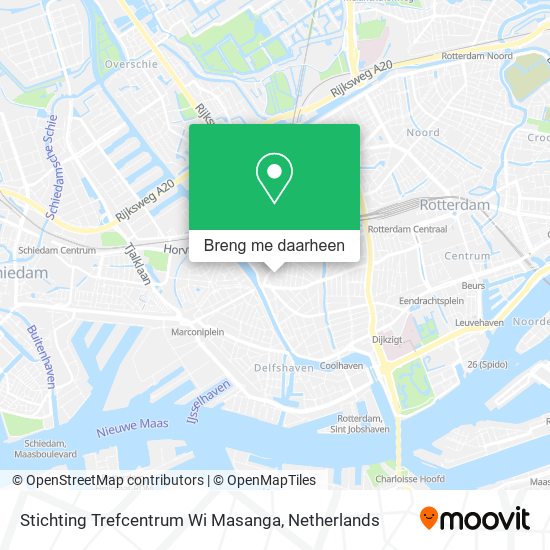 Stichting Trefcentrum Wi Masanga kaart