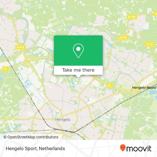 Hengelo Sport, Lage Weide 3 kaart