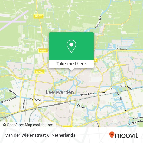 Van der Wielenstraat 6, 8922 AL Leeuwarden kaart