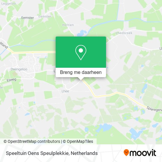 Speeltuin Oens Speulplekkie kaart