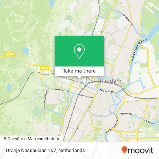 Oranje Nassaulaan 167, 2051 HN Overveen kaart