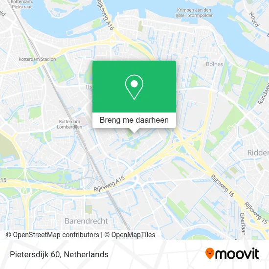 Pietersdijk 60 kaart