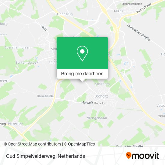 Oud Simpelvelderweg kaart