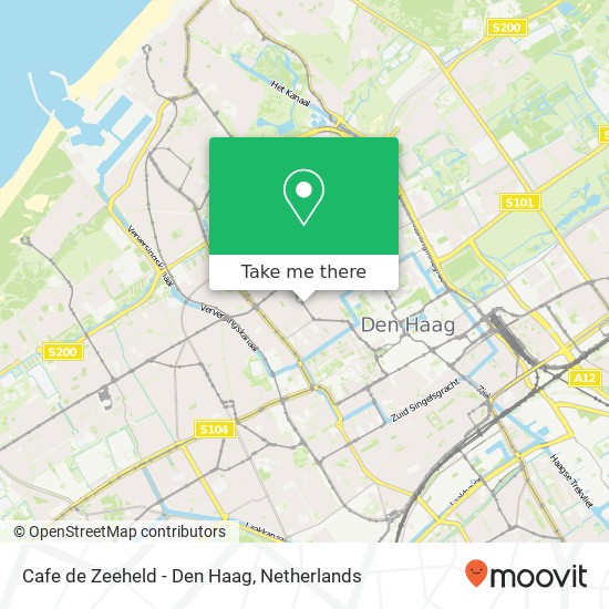 Cafe de Zeeheld - Den Haag, Zoutmanstraat 53C kaart