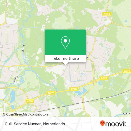Quik Service Nuenen, Duivendijk kaart