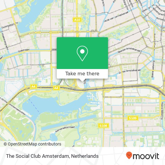 The Social Club Amsterdam, Vliegtuigstraat 6K kaart