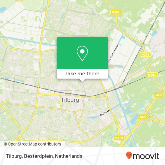 Tilburg, Besterdplein kaart