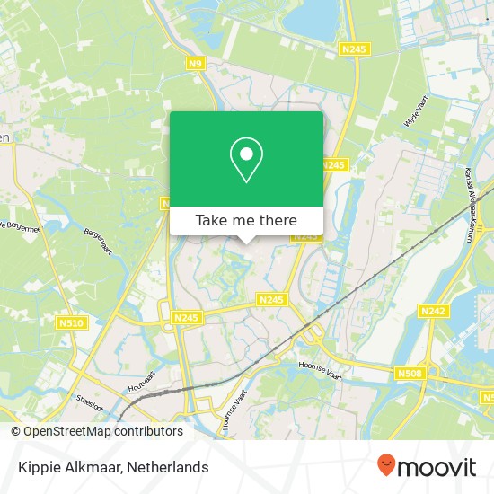 Kippie Alkmaar kaart