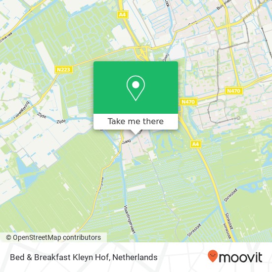 Bed & Breakfast Kleyn Hof kaart