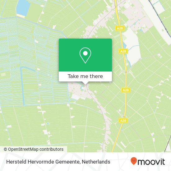 Hersteld Hervormde Gemeente kaart