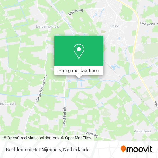 Beeldentuin Het Nijenhuis kaart