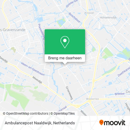 Ambulancepost Naaldwijk kaart