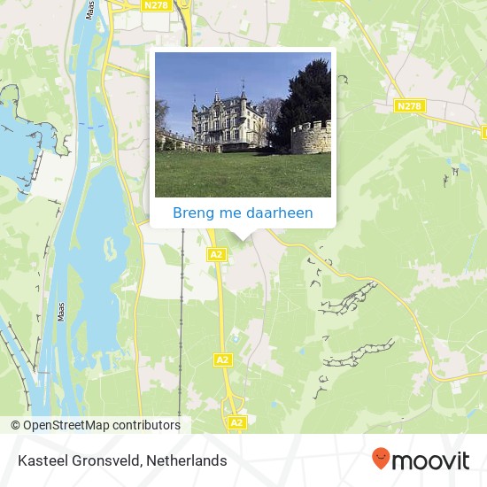 Kasteel Gronsveld kaart