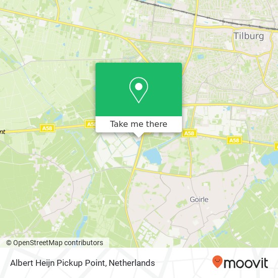 Albert Heijn Pickup Point kaart