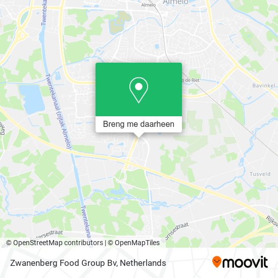Zwanenberg Food Group Bv kaart