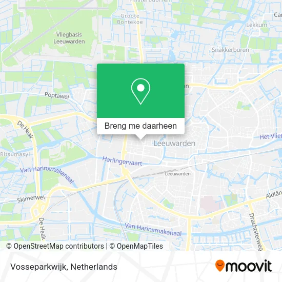 Vosseparkwijk kaart