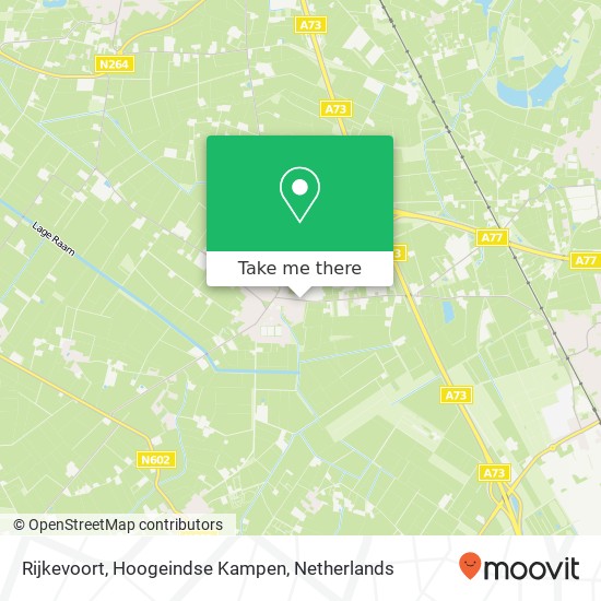 Rijkevoort, Hoogeindse Kampen kaart