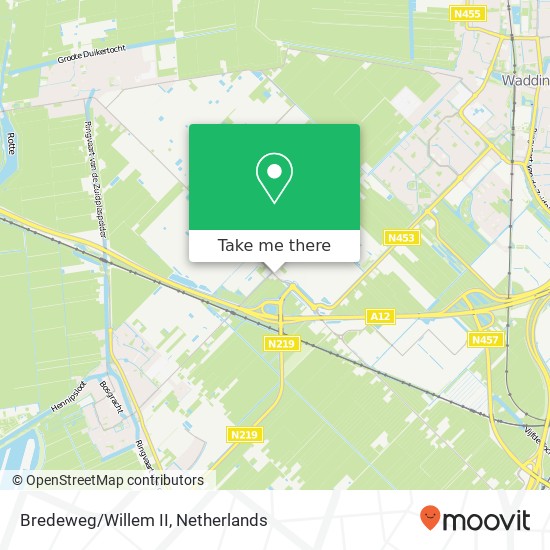 Bredeweg/Willem II kaart