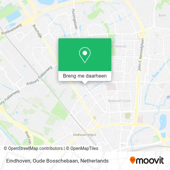 Eindhoven, Oude Bosschebaan kaart