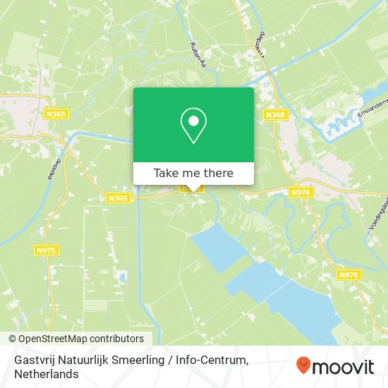 Gastvrij Natuurlijk Smeerling / Info-Centrum kaart