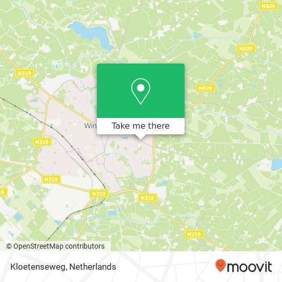 Kloetenseweg kaart