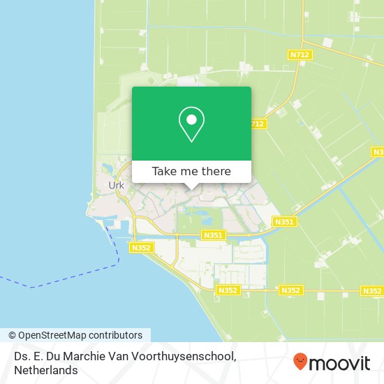 Ds. E. Du Marchie Van Voorthuysenschool kaart