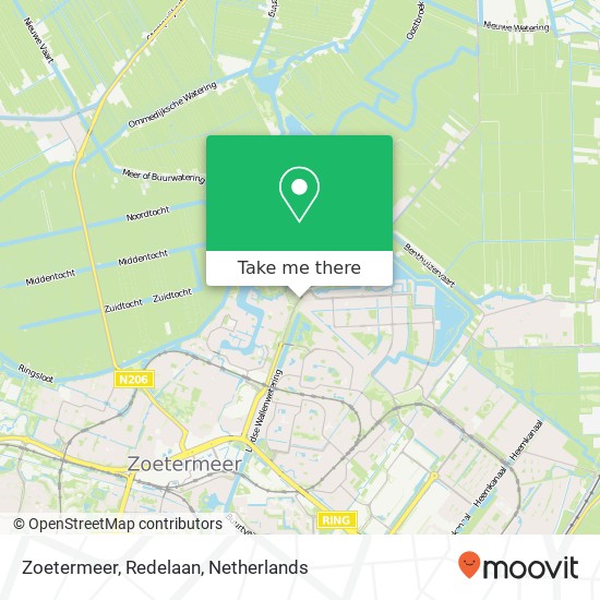 Zoetermeer, Redelaan kaart